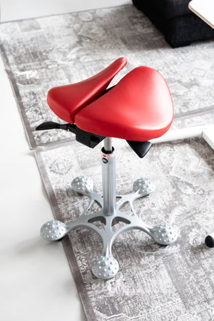 Salli Sway Ergonomic Gas spring Two-Part Seat Saddle Chair Stool with Designer Base (Finland Brand)