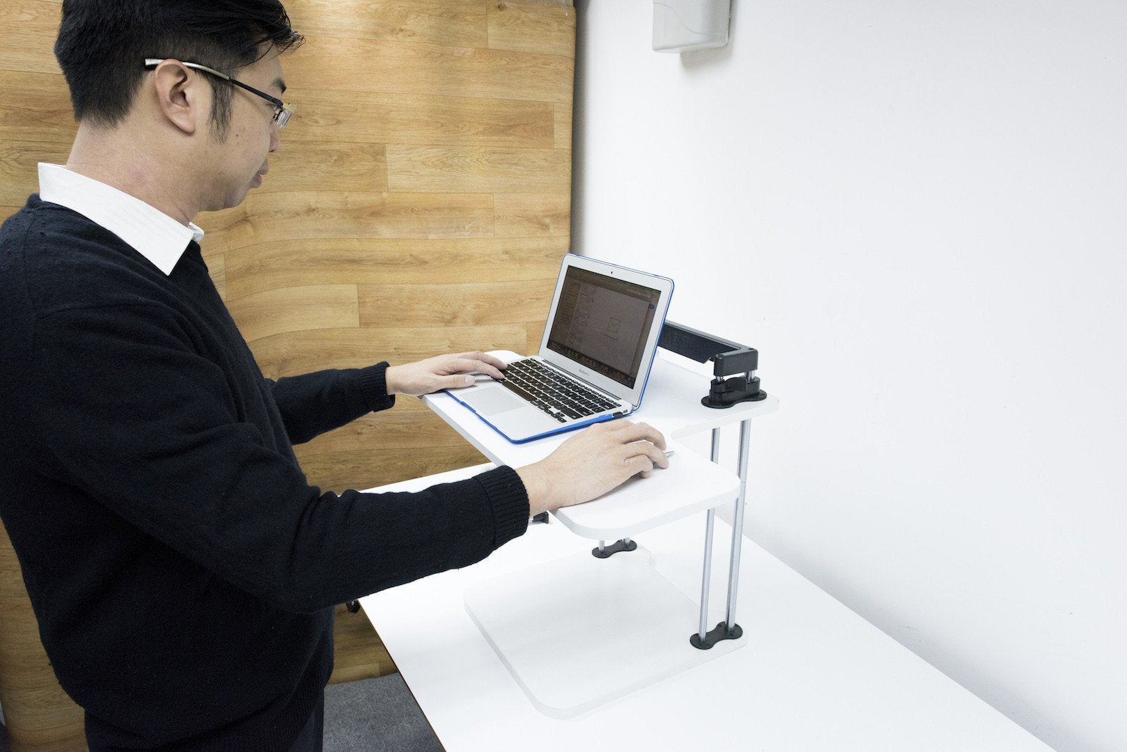 Adjustable Sit to Stand Standing Desk On Top Of Your Existing Desk SSD