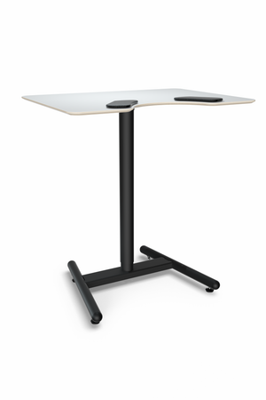 Salli Round edge Gas Spring Work Desk, with Elbow pads, Excellent both at home and in office